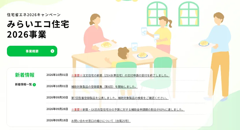 みらいエコ住宅2026事業