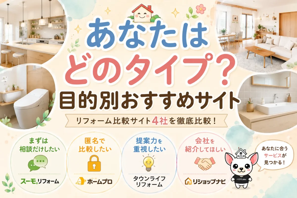 あなたはどのタイプ？目的別おすすめサイト