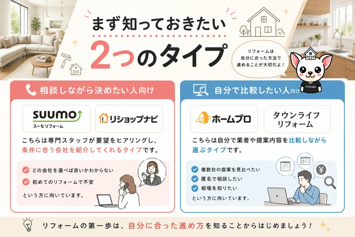まず知っておきたい2つのタイプ